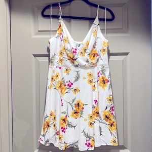 Express floral mini dress